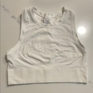 Athleta White Momentum Flex Ultra Crop Tank